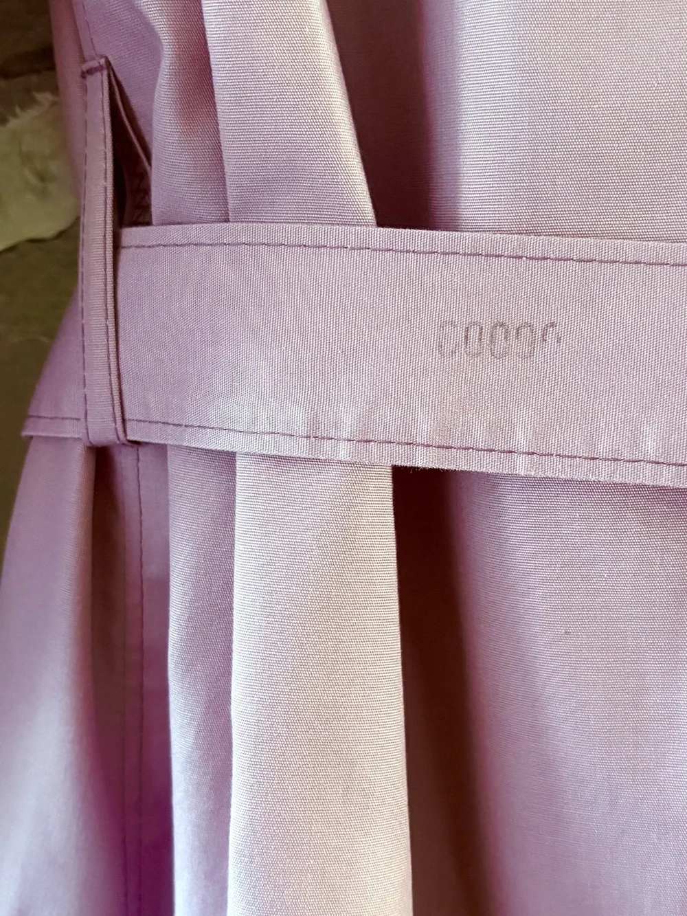 Vintage London Fog Women’s Lilac Tie-Neck Belted Trench Coat